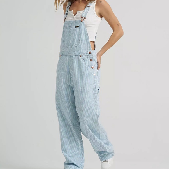 Wrangler Denim - Wrangler-Lainey Wilson Striped Overalls- Women's SZ L NWT